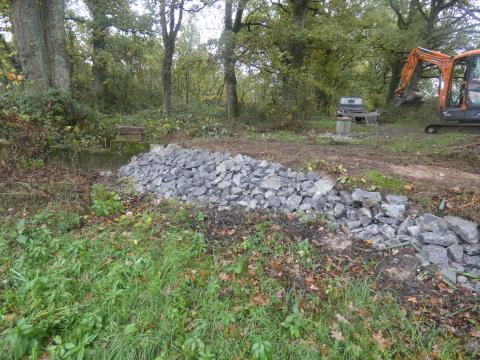 Renfort de l'ouvrage et protection du haut de talus